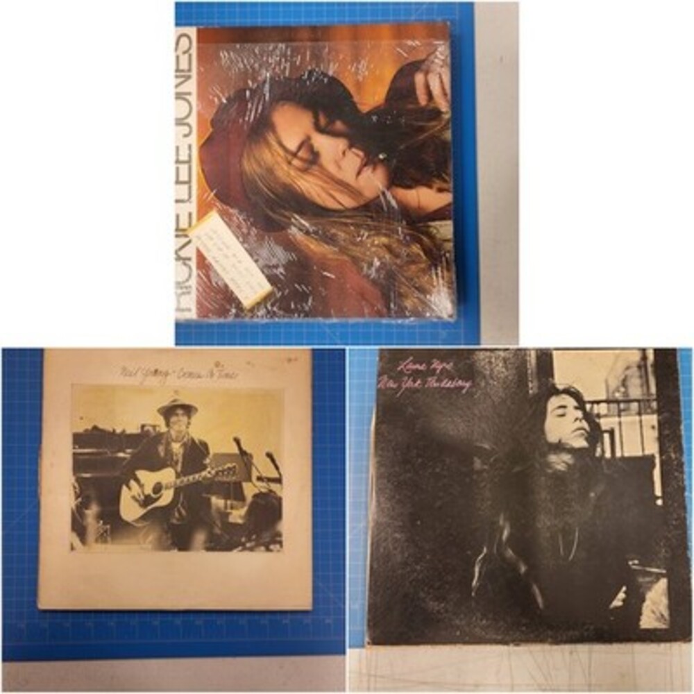 Lot of 3 Singer Songwriter Vinyl Records LP Comes Debut Jones Laura Neil Nyro